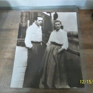 Humphrey Bogart with Lauren Becall in Key Largo. This is an 11x14 inches photo